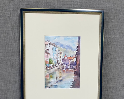 216）原画 水彩画 風景画 ベネツィア 絵画 マグリット0125 通販
