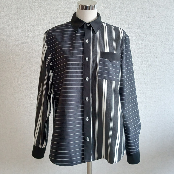 アーティストデザインシャツ 042 1点ものの個性的なシャツ シャツ