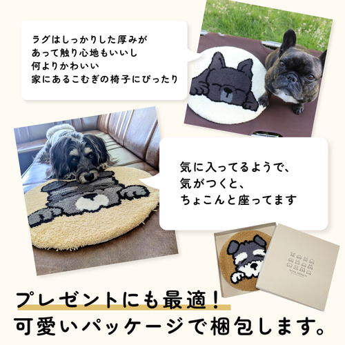 サマーセール中】【セミオーダー】うちの子オリジナルラグ うちの子
