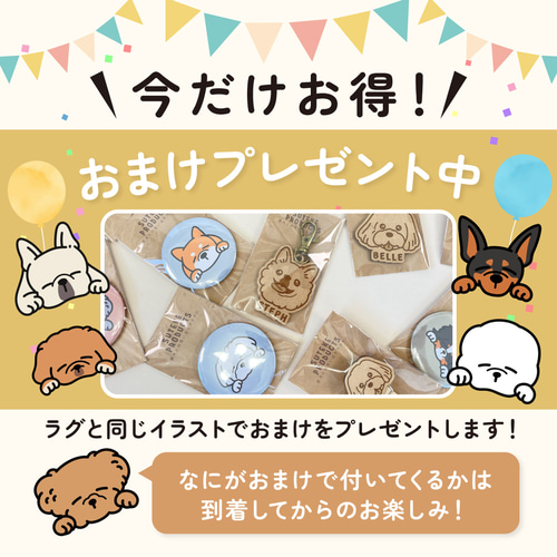 うちの子ラグ作ります！ 世界に一枚だけ オリジナルラグ うちの子ラグ