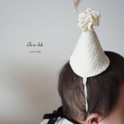✽NEW✽ party hat　cocoru　パーティハット   ヘッドアクセサリー　誕生日　ハーフバースデー　パーティ 4枚目の画像