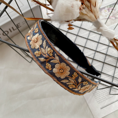 インド刺繍リボン】ハンドメイド カチューシャ カチューシャ うり 通販