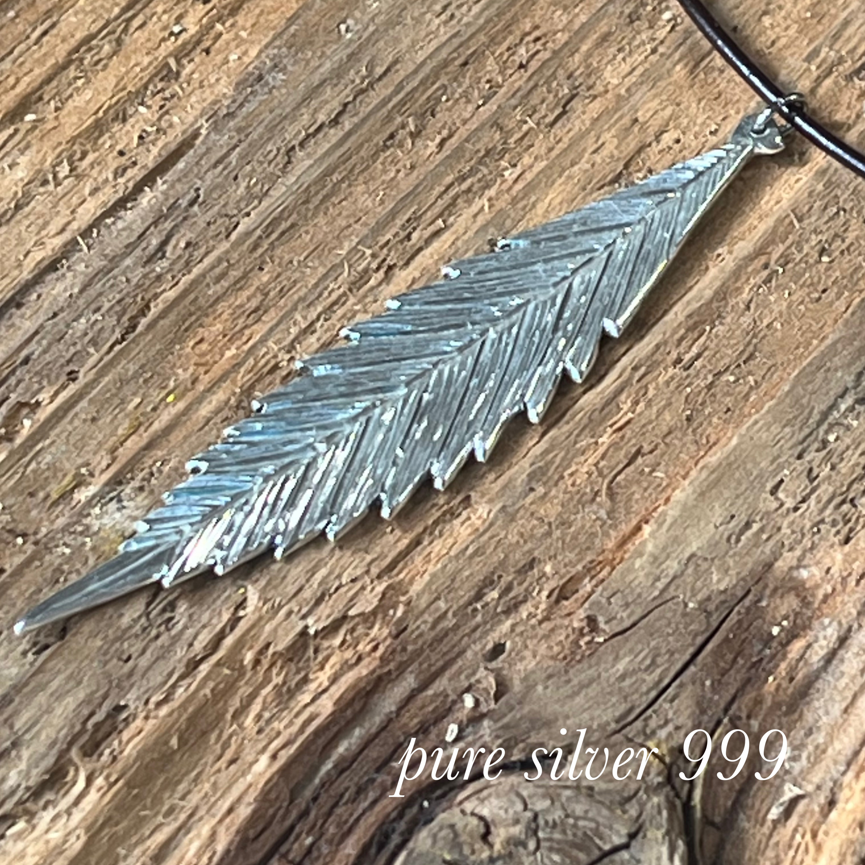 「純銀」ピュアシルバー（SV９９９ ) 麻の葉ペンダントトップ[大]