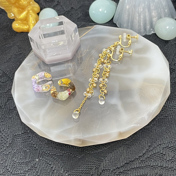 dona様 【2液性レジン】小物置きデザインプレート　インテリア　雑貨　トレイ　コースター　 6枚目の画像