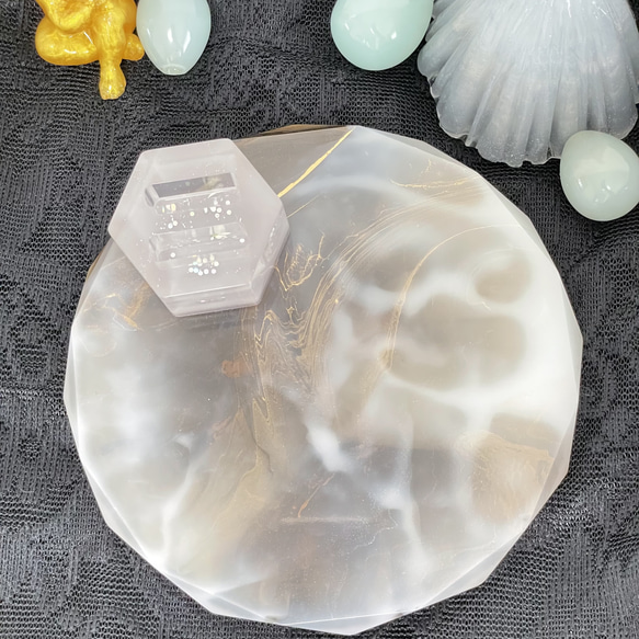 dona様 【2液性レジン】小物置きデザインプレート　インテリア　雑貨　トレイ　コースター　 4枚目の画像