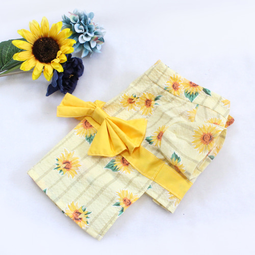 犬服ハンドメイド♡☆ひまわり☆ 犬の服 ひまわり柄メッシュタンク CRAZYBOO クレイジーブー 犬服