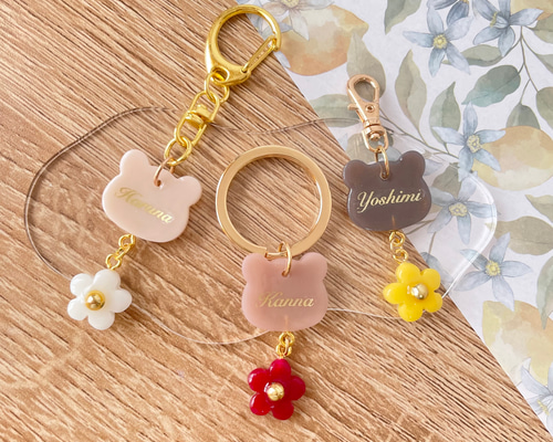 みさお クリアフラワーチャームプレート Man 名入れ 推し 3e05d760d1b7dc67d483c03365a162