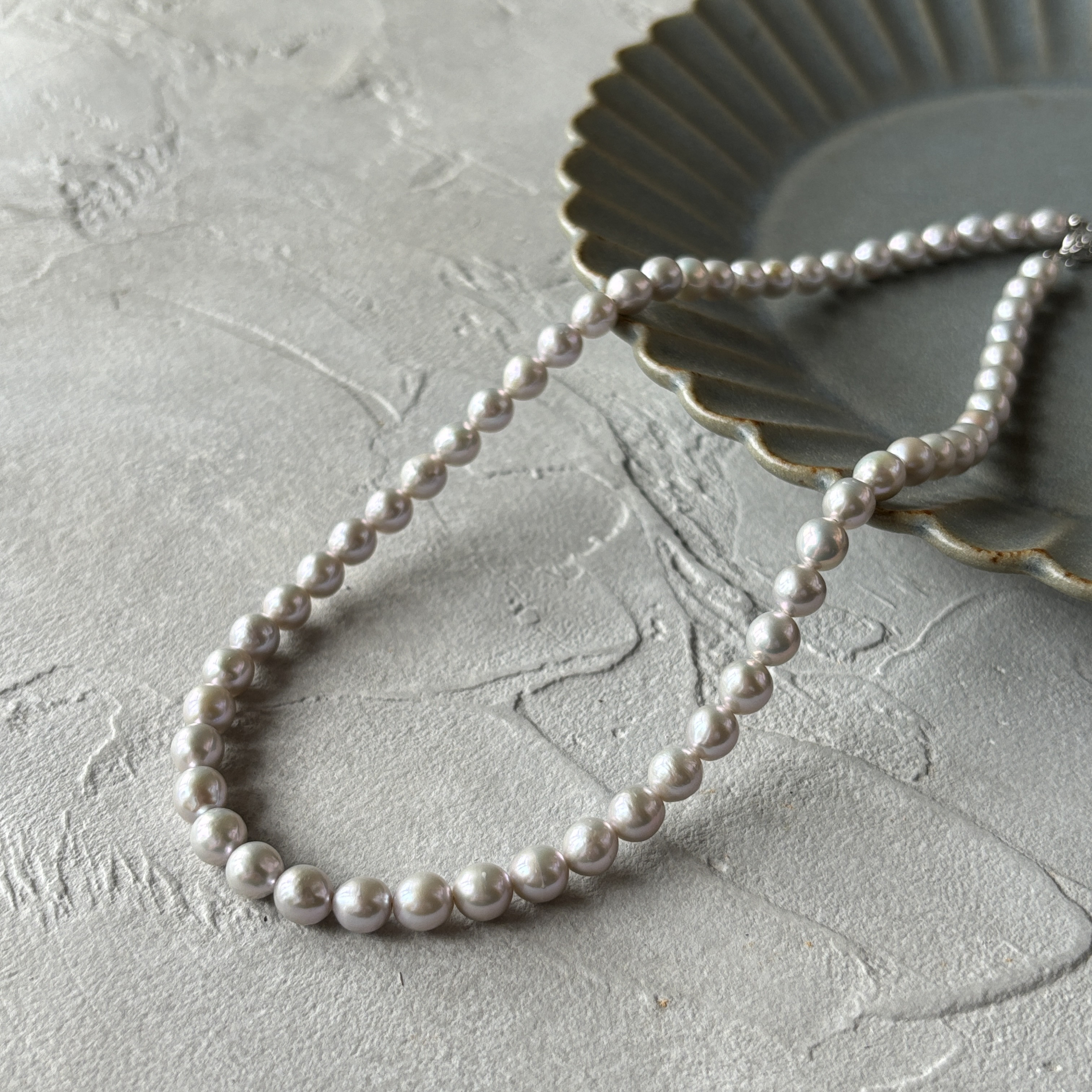 淡水パールのショートネックレス/シルバー925