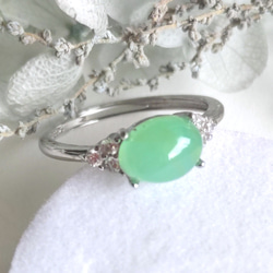 天然オパール3石シルバーリングS925純銀・主石5×5mm オパール シルバーリング 3ストーン