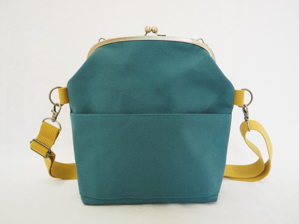 【限量樣品銷售】帆布袋2way單肩包≪青藍色≫ 第6張的照片