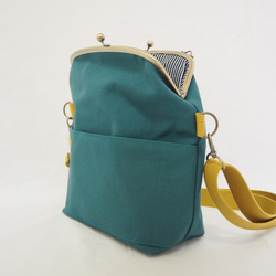 【限量樣品銷售】帆布袋2way單肩包≪青藍色≫ 第8張的照片