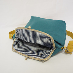 【限量樣品銷售】帆布袋2way單肩包≪青藍色≫ 第4張的照片