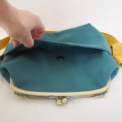 【限量樣品銷售】帆布袋2way單肩包≪青藍色≫ 第5張的照片