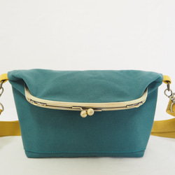 【限量樣品銷售】帆布袋2way單肩包≪青藍色≫ 第7張的照片