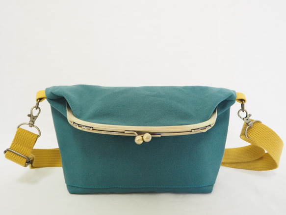 【限量樣品銷售】帆布袋2way單肩包≪青藍色≫ 第7張的照片