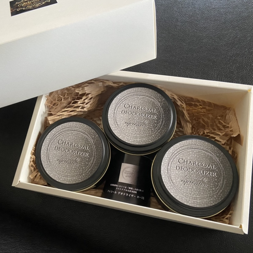 受賞商品【アンモニア消臭99％】炭消臭剤 ローズ缶3個セット 28のメディアに掲載！