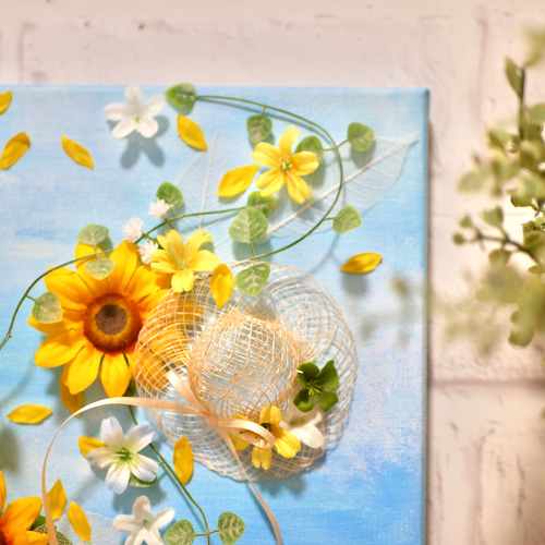 永遠の夏」花と絵のコラボ アートフラワー nozomi 通販 17890127