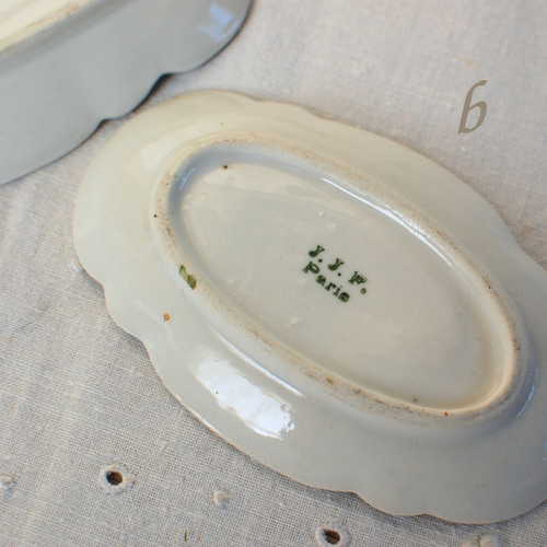 リモージュ 古いおままごとの皿 ディネット ラヴィエ皿 ローズ