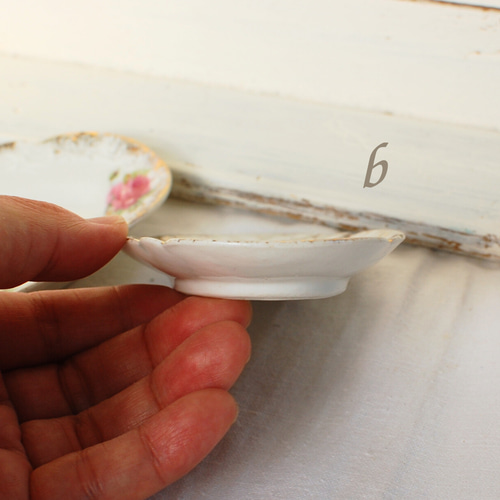 リモージュ 古いおままごとの皿 ディネット ラヴィエ皿 ローズ