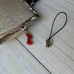 令和6年夏越の祓⭐︎本珊瑚・ストラップ（フック付き） 4枚目の画像