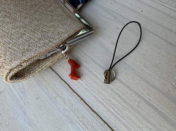 令和6年夏越の祓⭐︎本珊瑚・ストラップ（フック付き） 4枚目の画像