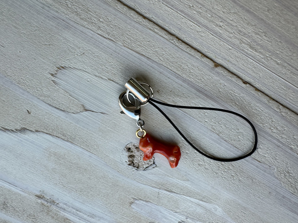 令和6年夏越の祓⭐︎本珊瑚・ストラップ（フック付き） 5枚目の画像