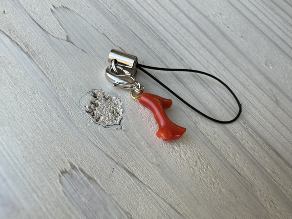 令和6年夏越の祓⭐︎本珊瑚・ストラップ（フック付き） 7枚目の画像