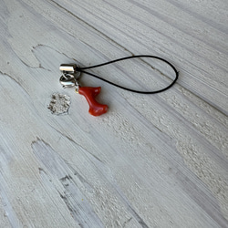 令和6年夏越の祓⭐︎本珊瑚・ストラップ（フック付き） 6枚目の画像