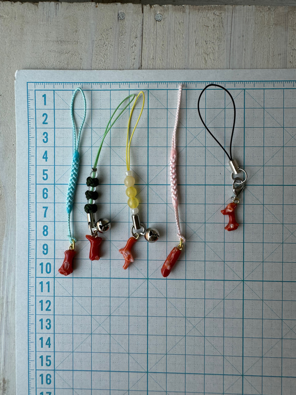 令和6年夏越の祓⭐︎本珊瑚・ストラップ（フック付き） 3枚目の画像