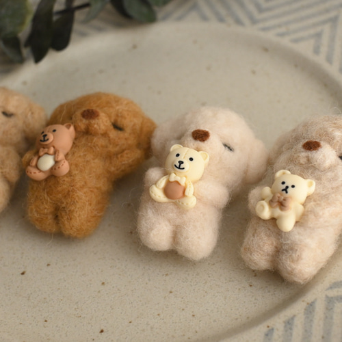 羊毛フェルト お昼寝トイプードル 羊毛フェルト あのね 通販 17890798