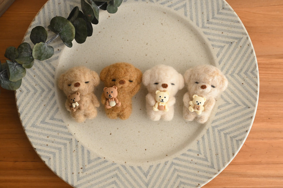 羊毛フェルト お昼寝トイプードル 羊毛フェルト あのね 通販 17890798