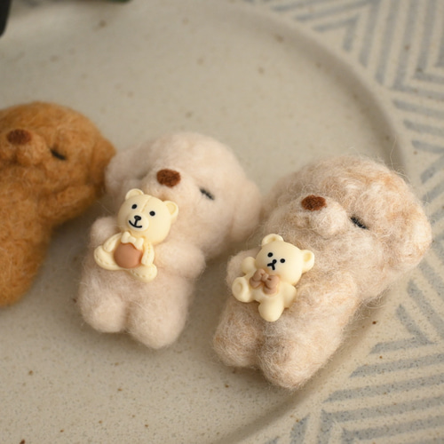 羊毛フェルトトイプードル 羊毛フェルト お昼寝トイプードル 羊毛フェルト あのね 通販 17890798