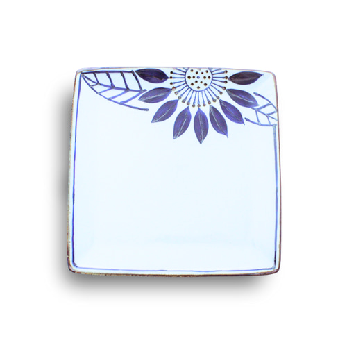 波佐見焼 プレート】スクエアプレート M ブルーメ 中皿 翔芳窯 通販