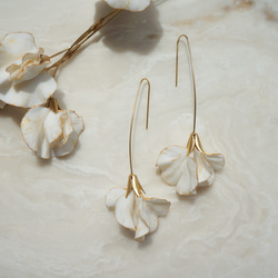 citron bridal accessory 真鍮フラワ淡水パールコームセット