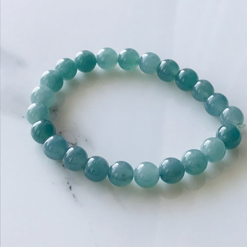 B120-001] ジェイド JADE ヒスイ 本翡翠 ブレスレット 天然石