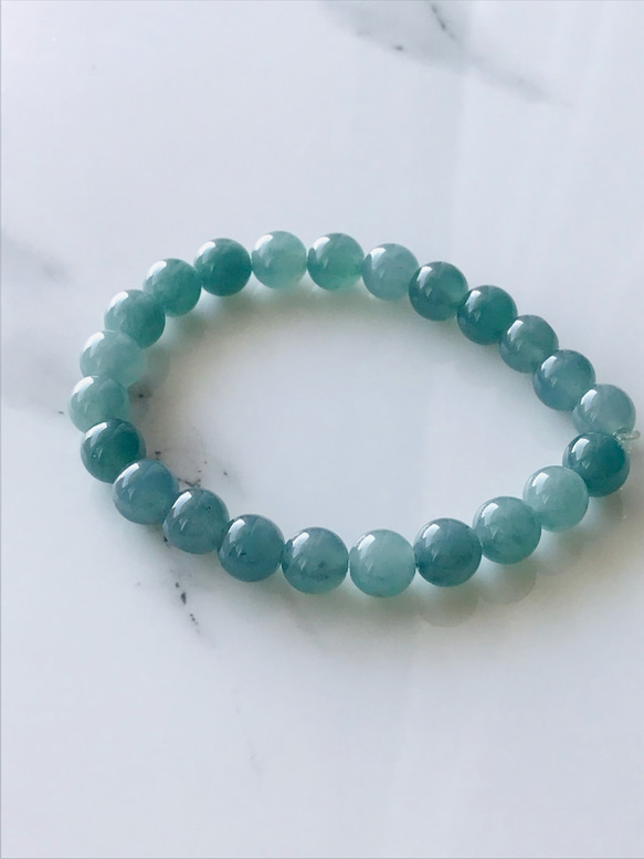 B120-001] ジェイド JADE ヒスイ 本翡翠 ブレスレット 天然石