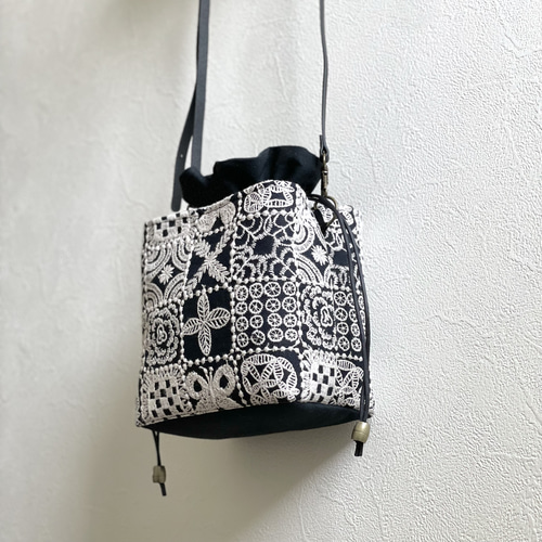 forest tile navy ミナペルホネン 保冷バッグ バッグ forest tile navy