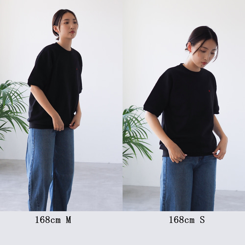 半袖スウェット ロゴTシャツ アッシュグレー Tシャツ BLUEWHITE
