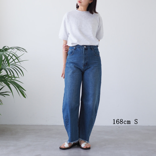 半袖スウェット ロゴTシャツ アッシュグレー Tシャツ BLUEWHITE