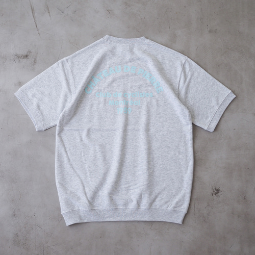 半袖スウェット ロゴTシャツ アッシュグレー Tシャツ BLUEWHITE