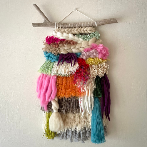 一点もの】流木 ウィービングタペストリー『primitive,e