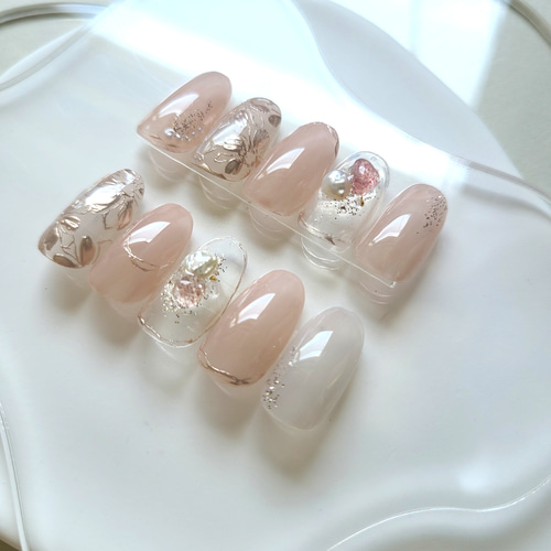 Fairy Veil ネイルチップ ニュアンスネイル ブライダルネイル 前撮り