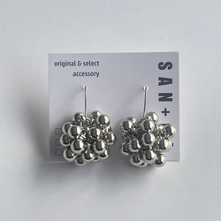 S    つぶつぶ　ピアス　イヤリング　／　シルバー    ゴールド    ミックス 2枚目の画像