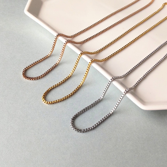 20％OFF】#94 ベネチアンチェーンネックレス ゴールド/シルバー/ピンク