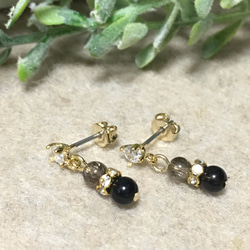 14kgf 】天然色ターコイズの765ピアス ピアス（フック・チェーン