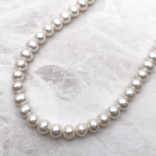 本真珠ロングネックレス 80cm 小粒 パール ウエディング 入学入園卒園