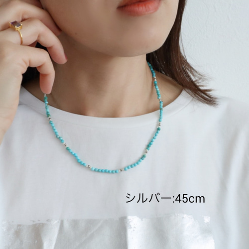 ハンドメイド作家様　天然石　ターコイズ　ネックレス　グリーンターコイズ　シルバー 楽天市場】天然 ターコイズ オーバル ネックレス シルバー925