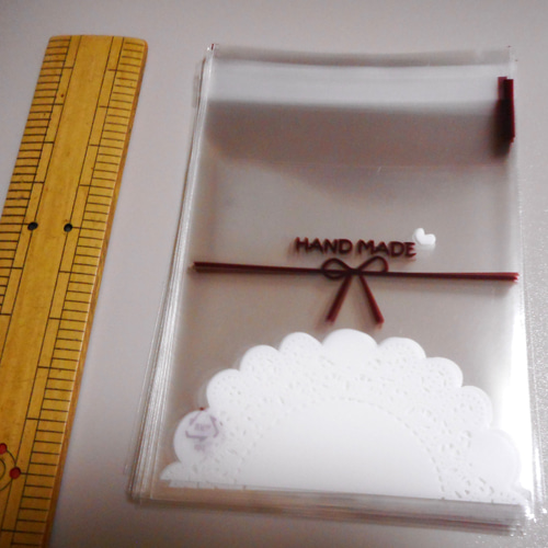 送料無料☆ラスト2☆OPP袋3種セット（柄ミックス3種）リボン,雪結晶 