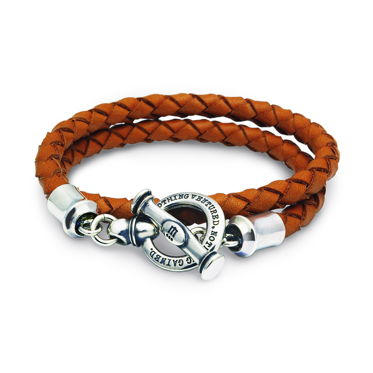 二重巻き レザーブレスレット メンズ/シルバー925 牛革/シルバーアクセサリー/男性へのプレゼント/RE15