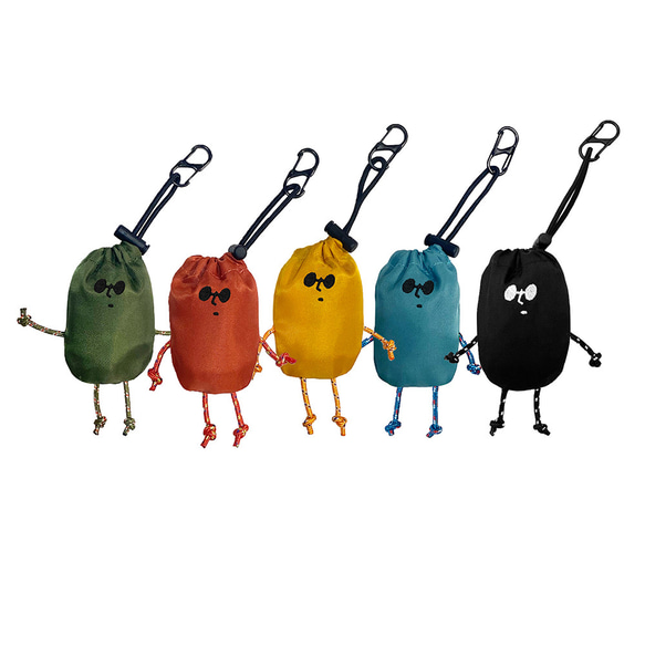 【ECO Buddy Bag】エコバッグ入りバッグチャーム　選べる５色　バッグチャーム　撥水 5枚目の画像